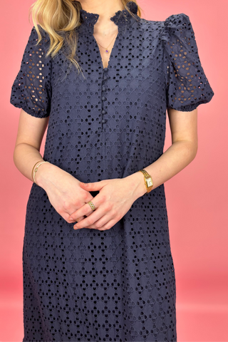 Midnight Garden Eyelet Maxi