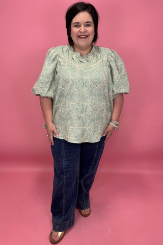 Sage Petal Whisper Top