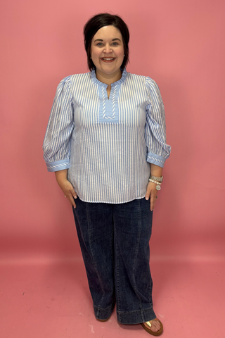 Harbor Breeze Ruffle Blouse
