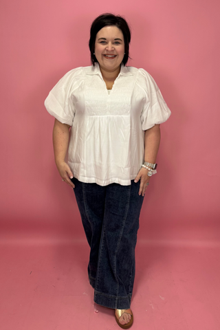 Pure Grace Smocked Top