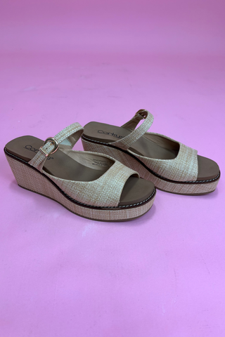 Sun-Kissed Raffia Wedge
