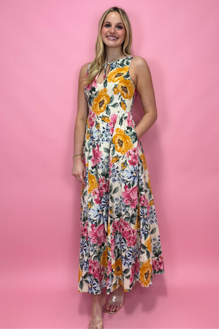 Garden Party Keyhole Maxi Dress