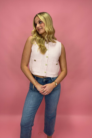 Sweet Stroll Knit Vest Top