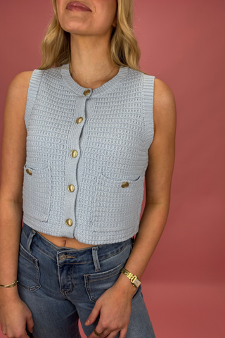 Sweet Stroll Knit Vest Top