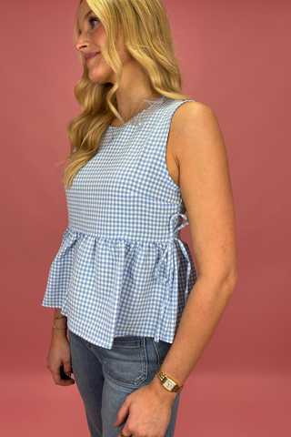 Bluebell Picnic Peplum Top