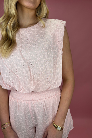 Blush Blossom Eyelet Set