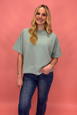 Blushing Breeze Ribbed Top