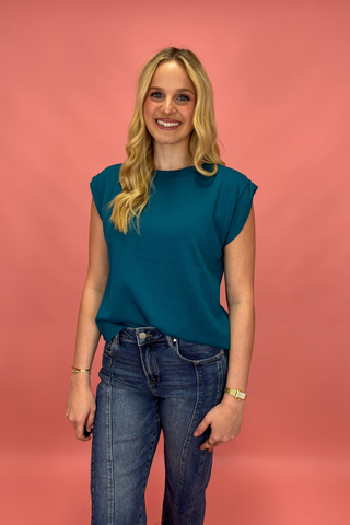 Teal Me Something Good Top