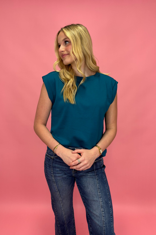 Teal Me Something Good Top