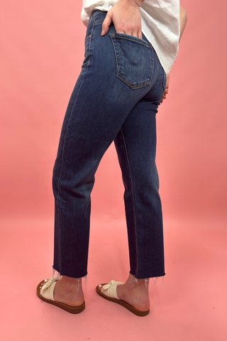 The Shirley High Rise Slim Barrel Risen Jeans