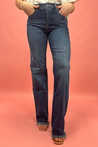 The Leo High Rise Straight Jeans
