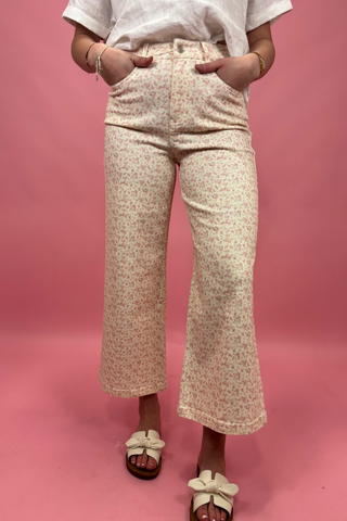 Petal Pathway Printed Pants