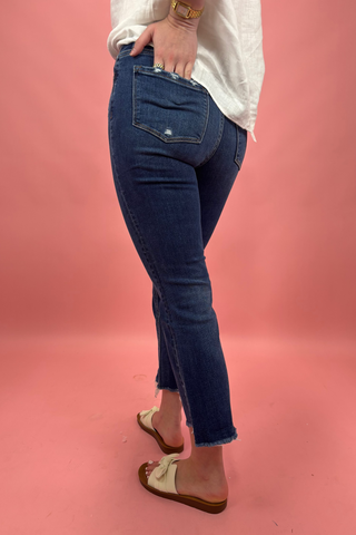 The Emmy HR Crop Flare w/Steep Hem Jean