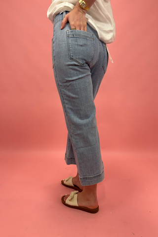 Sunset Stroll Wide Crop Jeans