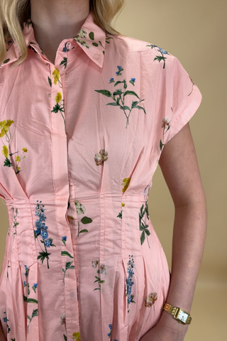 Blushing Wildflower Midi Dress