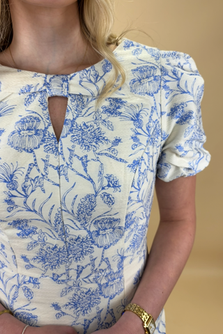 Porcelain Bloom Charm Dress