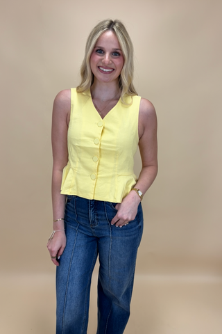 Buttercup Blossom Peplum Top