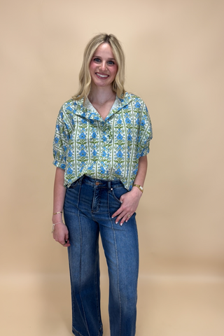 Bluebell Flower Charm Top