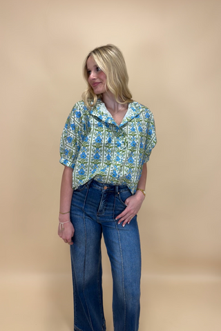 Bluebell Flower Charm Top