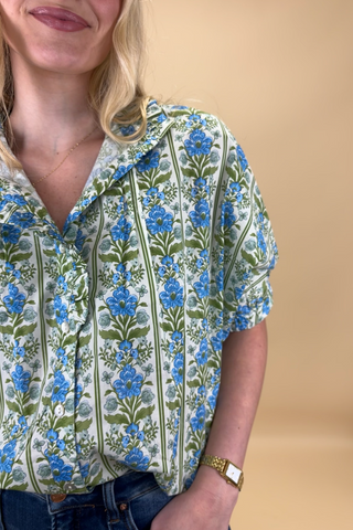 Bluebell Flower Charm Top