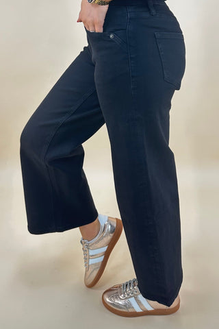 The Collins Wide Leg Crop Jeans