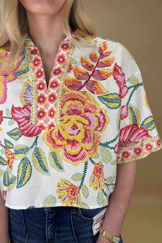 Painted Petals Blouse
