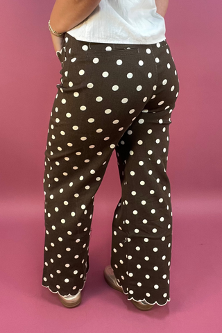 The Dot & Scallop Wide Leg Pant