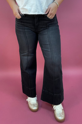 The Line & Form Pintuck Crop Jeans