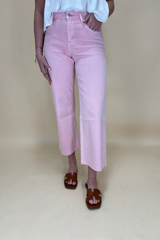 Blush Breeze Wide Leg Jeans