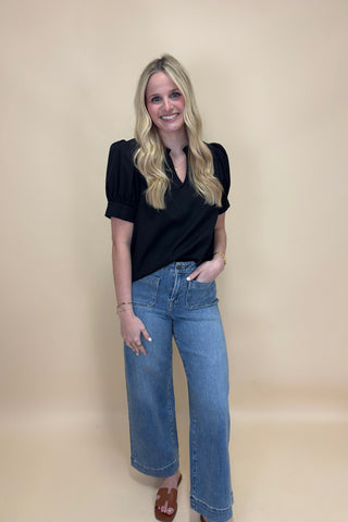 Twilight Ruffle V-Neck Top
