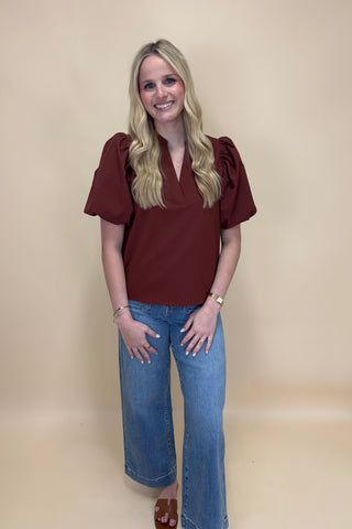 Everyday Edge Puff Sleeve Top