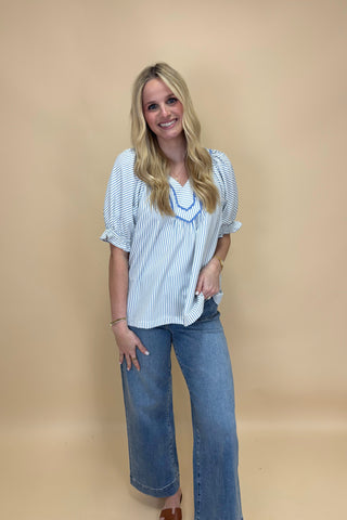 Willow Breeze Striped Top