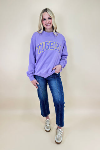 Golden Hour Tigers Mock Neck Sweatshirt