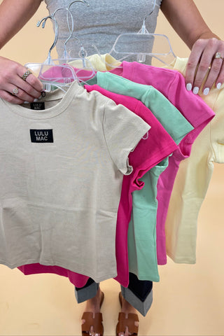 Lulu Mac Solid Baby Doll Top