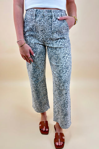 The Ashford Leopard Wide Leg Jean