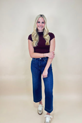 Autumn Muse Mock Neck Top