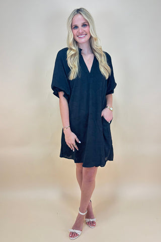 Velour Noir Dress