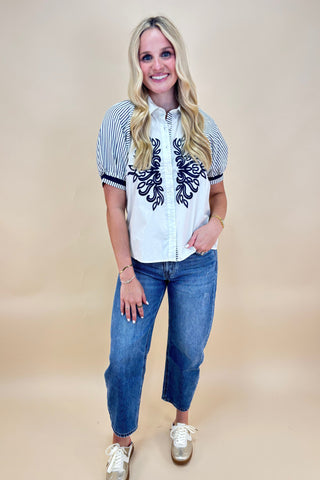 Port Royale Embroidered Top