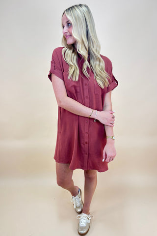 Autumn Avenue Shirt Dress