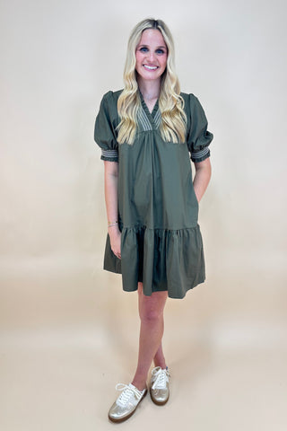 Olive Grove Charm Dress