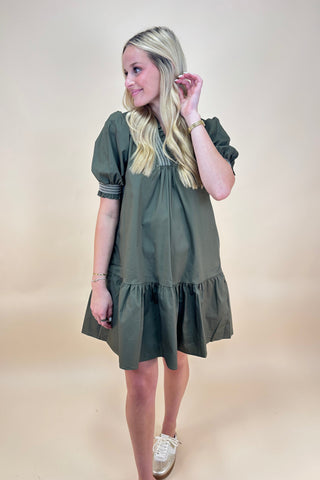 Olive Grove Charm Dress