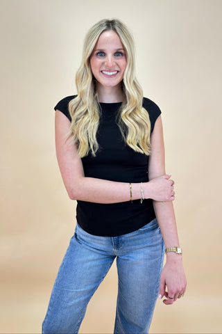Sculpted Grace Draped Top