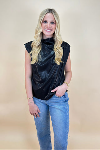 Noir Elegance Top