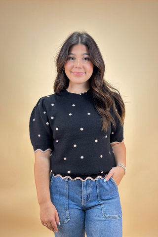 The Parisian Poise Sweater Top