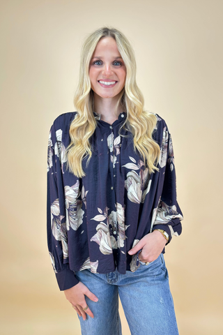 The Nocturne Bloom Blouse