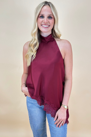 The Bordeaux Elegance Top