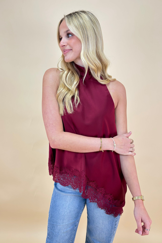 The Bordeaux Elegance Top