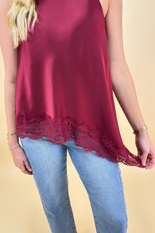 The Bordeaux Elegance Top