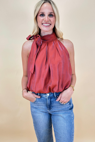 The Ember Luxe Halter Top