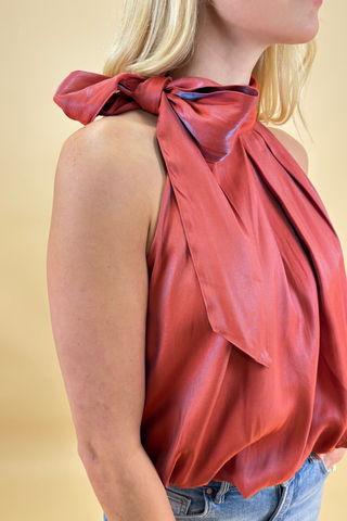 The Ember Luxe Halter Top
